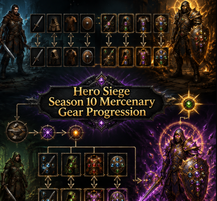Hero Siege Season 10 Mercenary Gear Progression
